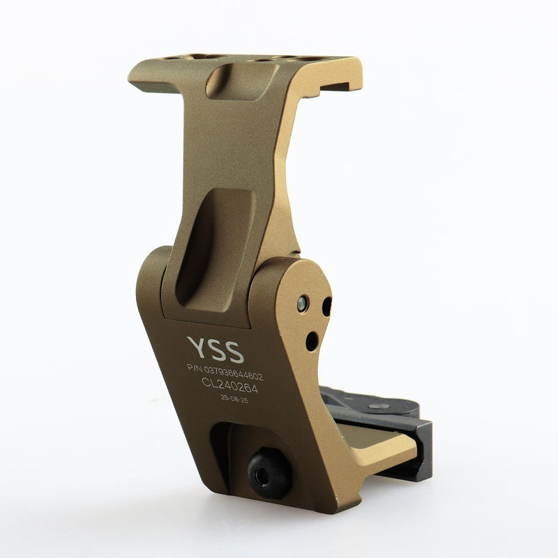 YSS FTC Magnifier Mount with Fast QD Lever Compatible G33 G43 G45 3X 6X Etc Flip to Center Magnifiers Scope Mount 2.26" Optical Centerline Height Riser Mount (tan)