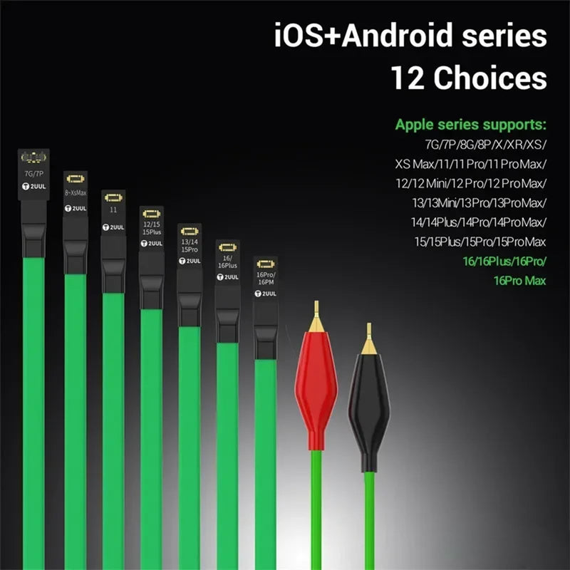DIYPHONE PW02 Power Cable for iPhone 7-16 Pro Max,Android Phone Power Boot Control Cable Phone Motherboard Activation Boot Cable with 3 Type-C Interfaces Efficient Detection PW02 (For iPhone)