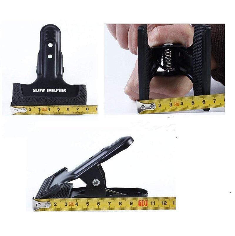 SLOW DOLPHIN Tripod Clip Clamp Mount Flash Reflector Holder for Studio Backdrop Camera with 360 Swivel Tripod Mini Ball Head Standard 1/4" Screw,SLR, Digital SLR, Video Came(2PACK) Tripod Clip Clamp 2 Pack