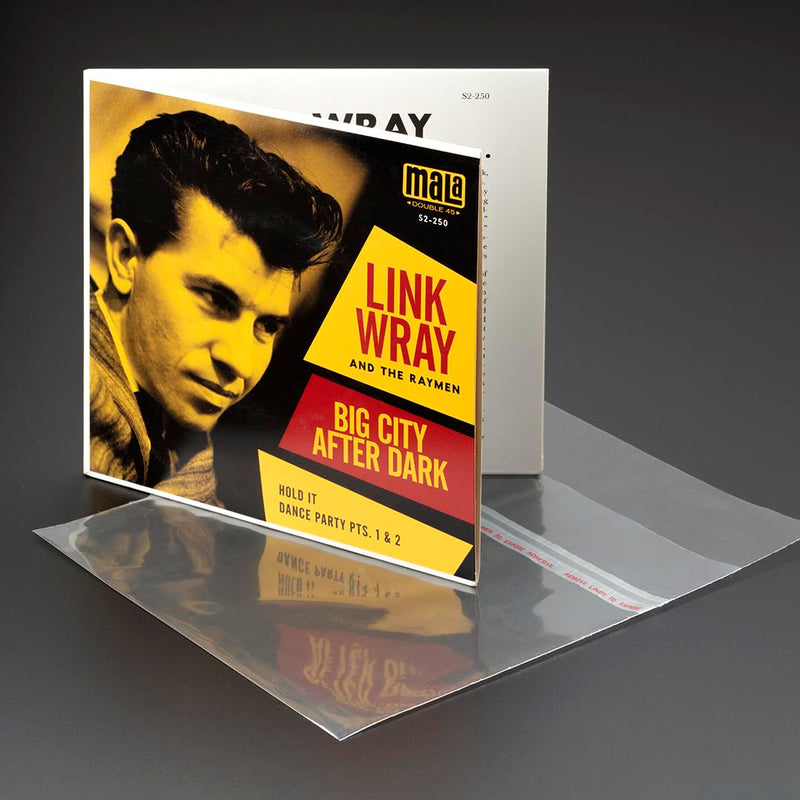  [AUSTRALIA] - 45 rpm RESEALABLE Outer Sleeves - 50 -Pack - Crystal-Clear Polypropylene - USA Made - 2mil Thick - Acid-Free Archival Quality for 7" Vinyl Records