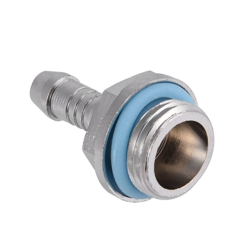 G1/4 Barb Fitting Adapter, Water Cooling Barb, Tubing Hose Barb to Pipe Fittings Connect for Computer PC Water Cooling System Replacement, 6 PCS(11mm)