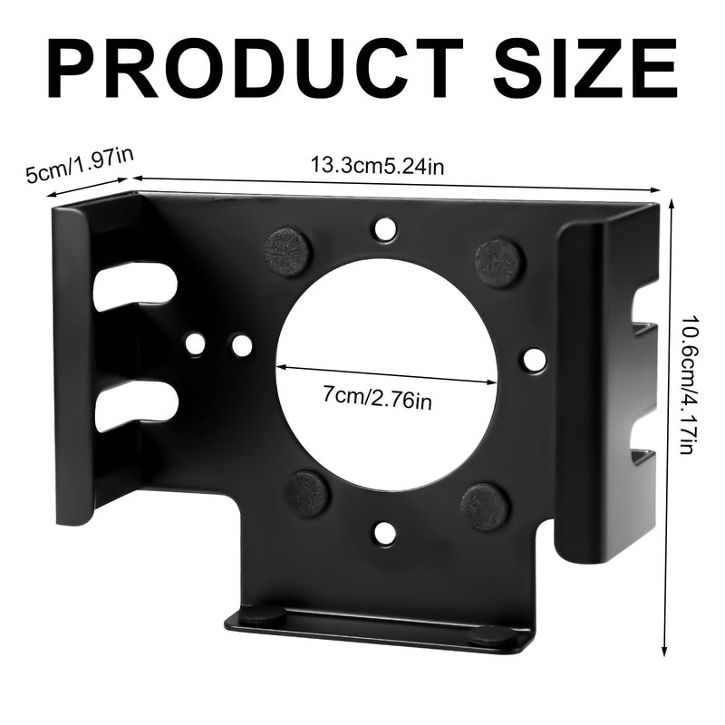 Under Desk Mount for 2024 Mac Mini M4/M4 Pro, Wall Mount Metal Under Desk Stand with Screws Behind Monitor Bracket Case Protector Holder Accessories for Economizing Space(Black)