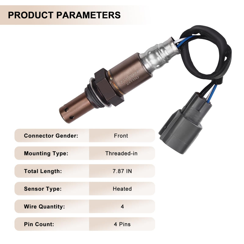 Oxygen Sensor Upstream 234-9047 O2 Sensor Fits for Toyota Camry 4Runner 3.0 4.0L 2002-2006, for Lexus ES300 3.0L 2002-2003, for Subaru Outback Legacy B9 Tribeca 3.0L 3.6L 2005-2009