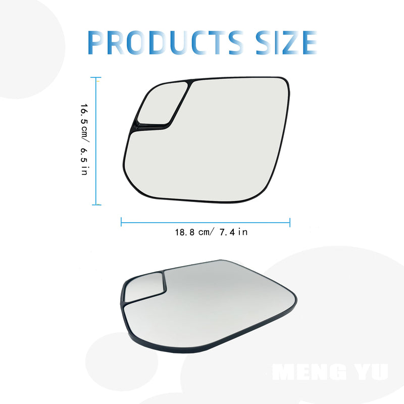 Right Passenger Side Mirror Replacement for Chevrolet Chevy Colorado,GMC Canyon 2015 2016 2017 2018 2019 2020 2021 2022 Rear View Mirrors Glass with Power Heated (OEM#：23191161) passenger side(right)