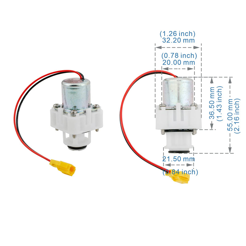 Toilet Flush Valve Solenoid Assembly Unit Compatible with TOTO Automatic Infrared Toilet Sensor Flusher Valve and Diaphragm Sensor Repair Accessories,Yellow Plug