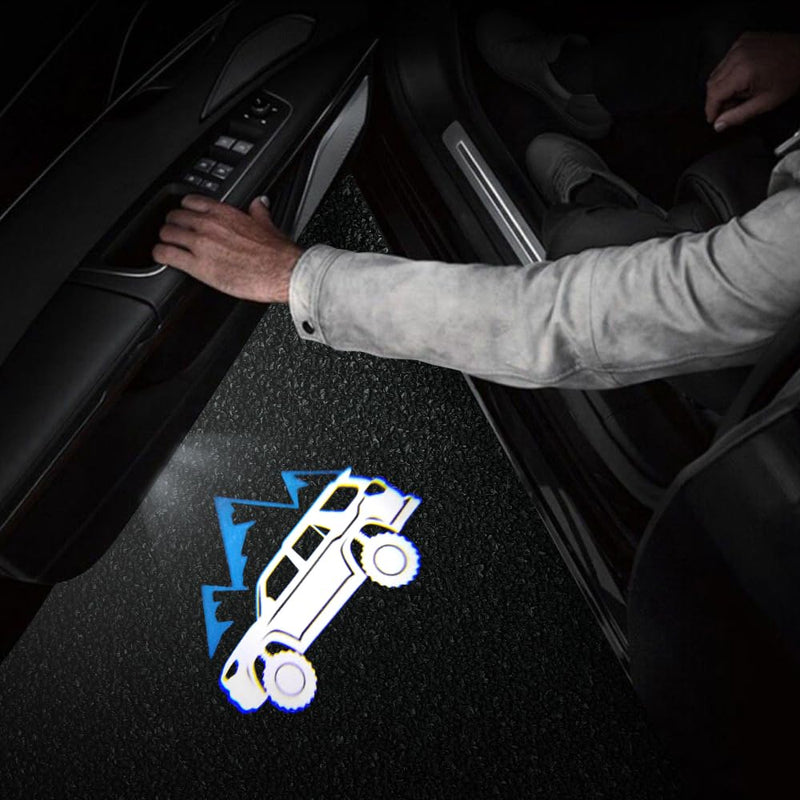 2 PCS LED Car Door Logo Lights Compatible for 4Runner 2010-present Courtesy Projector Laser Welcome Light Puddle Lamp Car Accessories (for 4Runner 2010-present-Blue) for 4Runner 2010-present-Blue