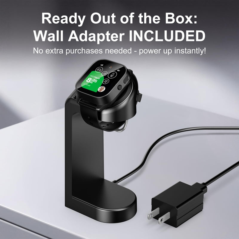 Charger Dock Compatible with Gizmo Watch 3 Adventure, Fast Charging Watch Dock with 4.92 Ft Cable & Adapter,Kids Smartwatch Accessories(Adventure)