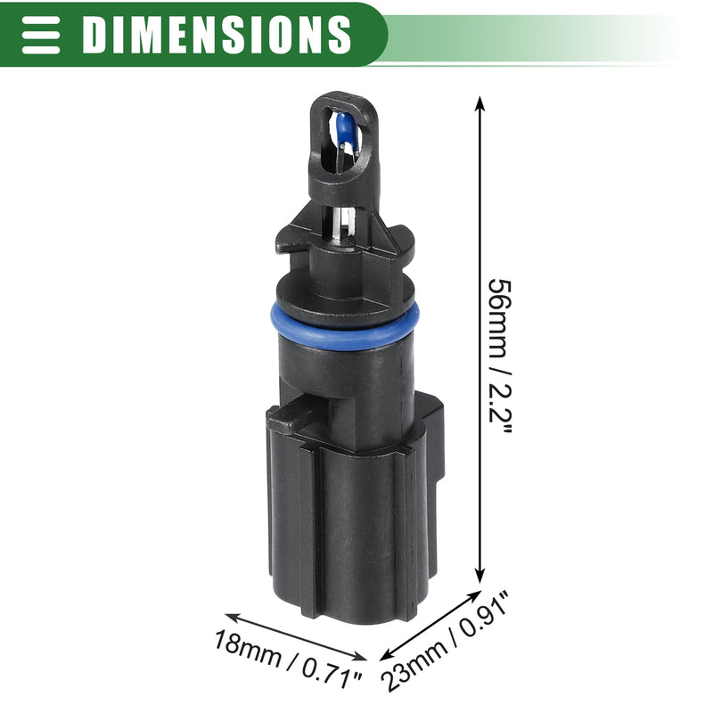  [AUSTRALIA] - Motoforti Car Air Intake Charge Temperature Sensor, for Ram 1500 2011-2013, Plastic, No.56028364AA, Black