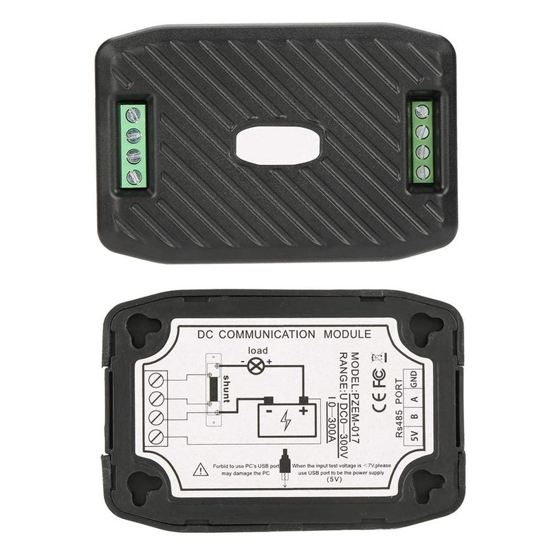 DC Communication Box, DC Current Voltage Power Energy Frequency Power Factor Communication Module Meter with RS485 USB Interface, High Precision Ammeter Voltmeter Multimeter(50A)