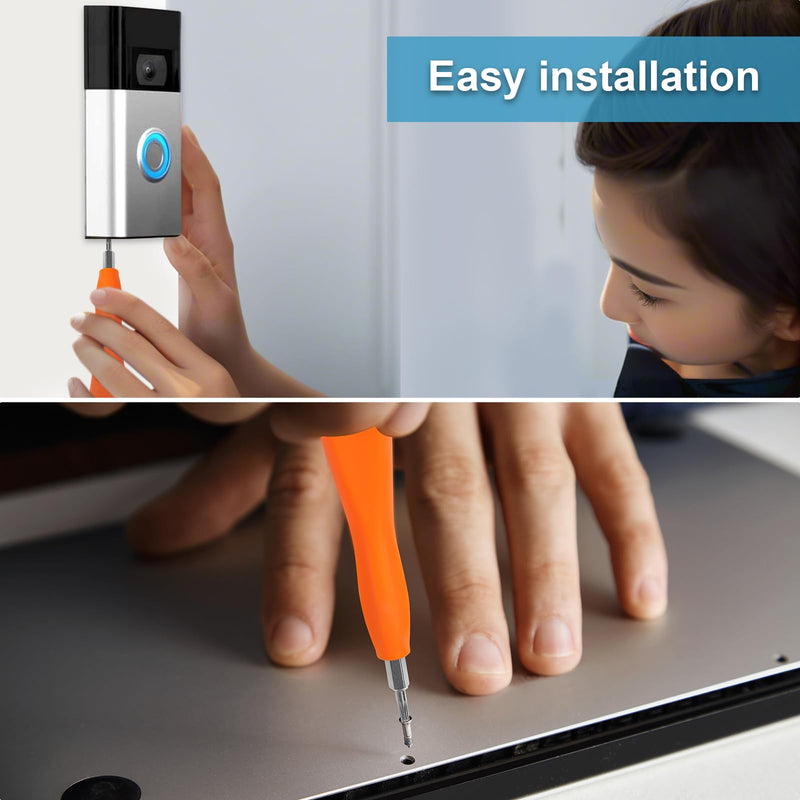 R/ing Screwdriver Replacement for WiFi Password Reset and Battery Change, Torx T6 T15 Bit Screwdriver for Ring Video Doorbell