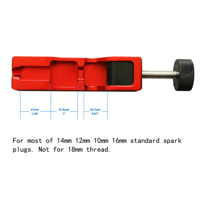 Ucreative Spark Plug Gap Tool with Feeler Gauge for 10mm 12mm 14mm 16mm Spark Plugs