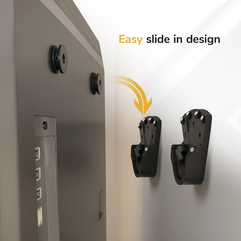 Mount-It! No Stud Studless TV Wall Mount for 32–100" TVs up to 165 lbs, No Drill Drywall Bracket, Universal VESA, Low Profile 0.94"