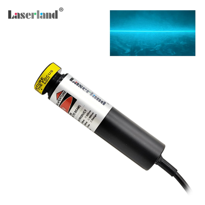 488nm Sky Blue Laser Swamp Pond Module Line Projector Generator for Halloween Swamp Haunted House with Adapter and Mount