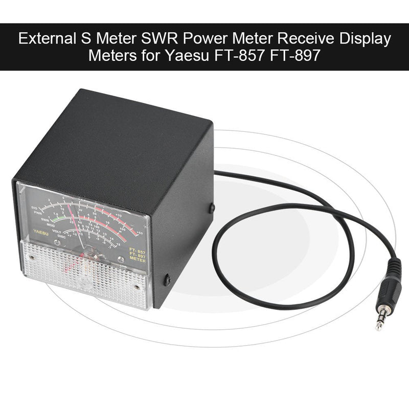 Zerone External S Meter SWR Power Meter for FT-857 FT-897, Multi-Function Receive Display Monitor for Radio Signal Transmission Measurement Ham Radio Accessory