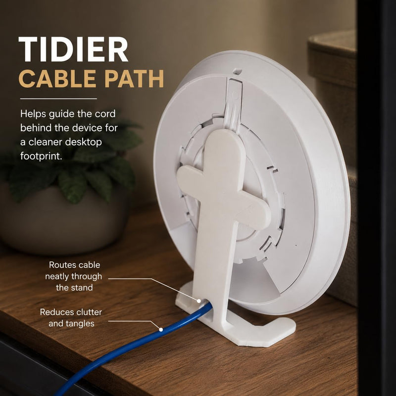 Desk Stand Compatible with U6-Lite, UAP NanoHD, UAP-AC-LR and UAP-AC-LITE – Upright Flat-Surface Holder | Space-Saving Tabletop Cradle