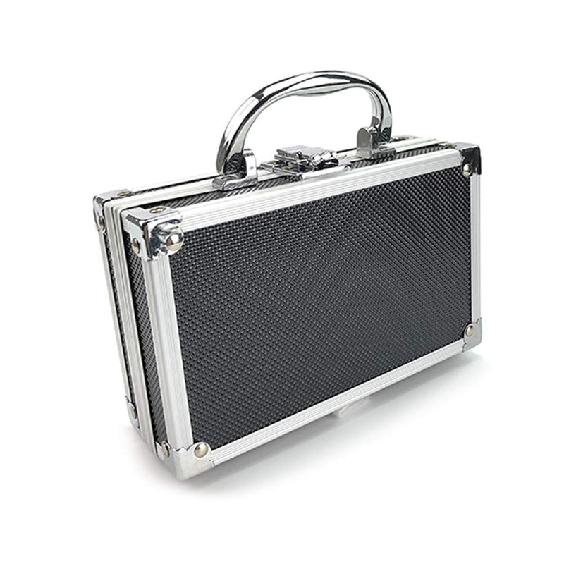 Aluminum Carrying Case - Mini Aluminum Foam Briefcase ToolBox - Portable Tool Case (180 * 110 * 55mm) 180*110*55mm
