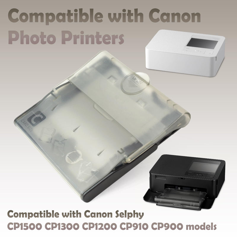 3Inch Paper Tray Compatible with Canon Selphy CP1500 CP1300 CP1200 CP910 CP900 Photo Printer Cassette, Supports 54x86mm Postcard Size Photo Paper Tray Replacement, Smooth Feeding