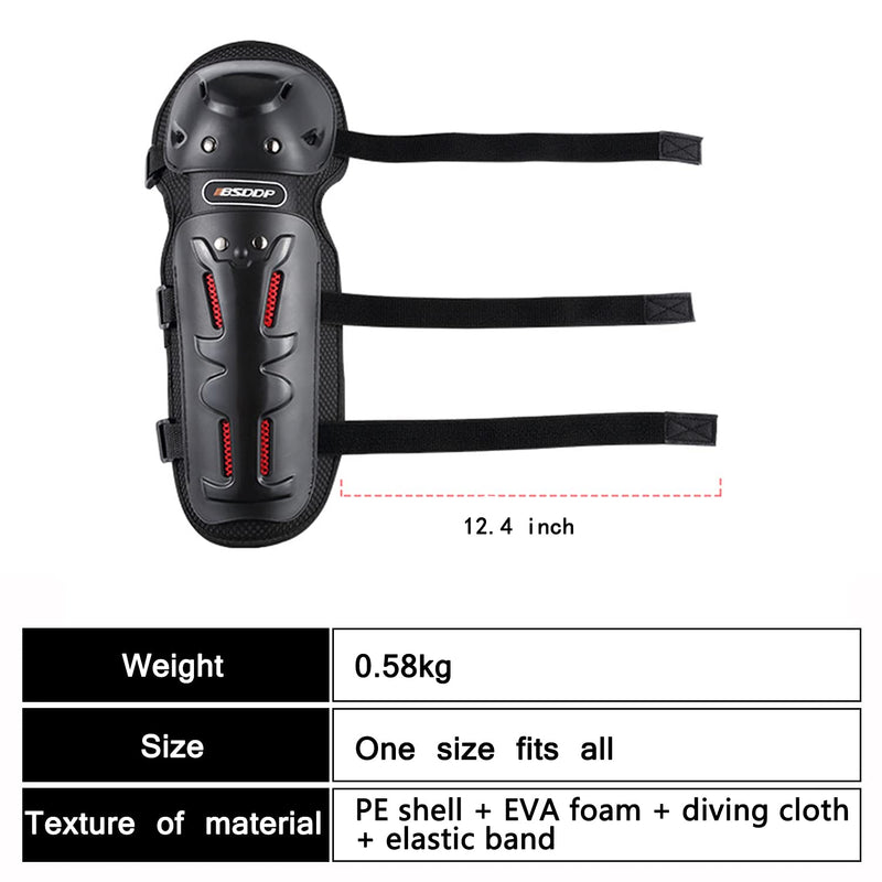 MUYDZ 4Pcs Knee and Elbow Pads with Adjustable Protection Gear for Men and Women Motorcycles Skate Motocross Extreme Sports