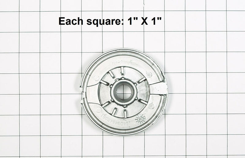 WB16X24722 164D9484P001 Apprx 4" Dia for GE XL V2 X-Large Surface Burner Base - Compatible Only with Specific Models