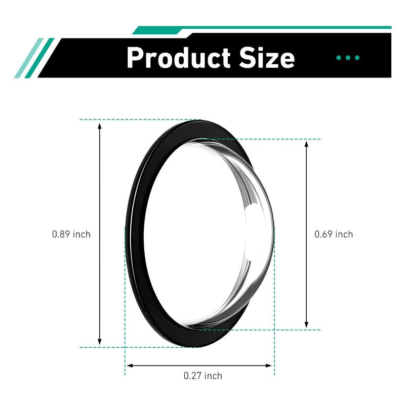 2 PCS Car Backup Camera Protector Covers, Clear HD Anti-Scratch Lens Cap, Car Rear View Camera Protection Cover, Universal for Most Cars