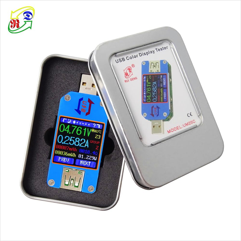 RD UM25 UM25C USB Meter Tester Voltage Current Battery Power Charger Voltmeter Ammeter Multimeter Tester