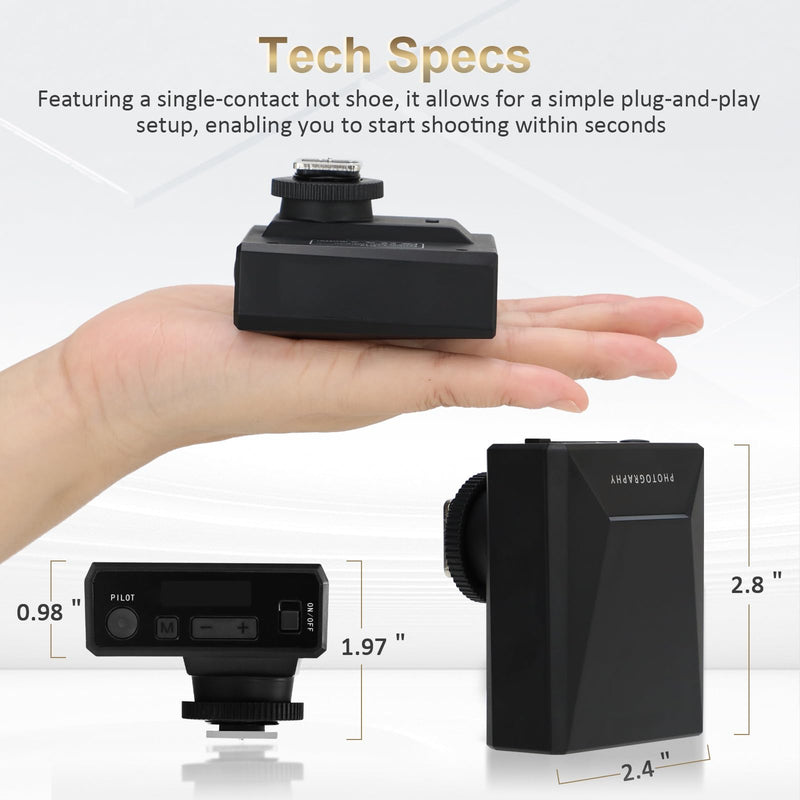 G12 Mini Camera Flash Speedlite, GN12 5600K,USB-C Charging Built-in 1200mAh Battery Compatible for Canon/Sony/Fujifilm/Nikon/Panasonic/Olympus,Speedlight Photography for Cameras with Single-Contact