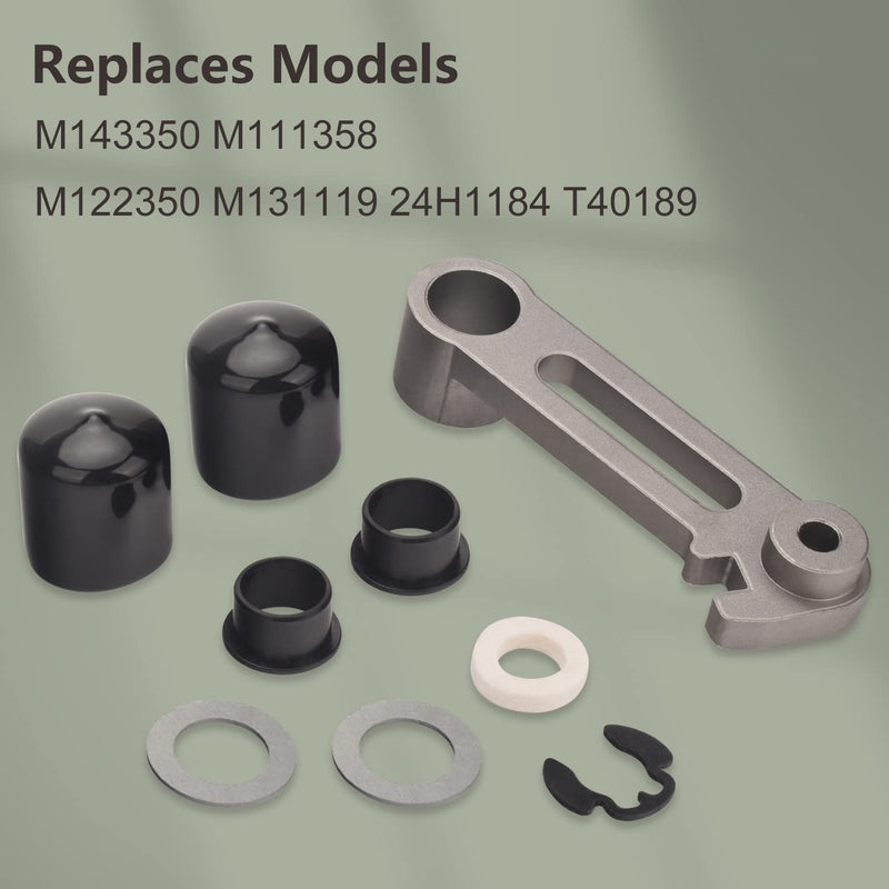 M143350 24H1184 T40189 M122350 M111358 M131119 Deck Idler Arm Ternsioner & Bushing Rebuild Kit Compatible with LX172 LX188 LX280 GX255 GX345 48C 54C GT LX GX GT242 GT262 GT275