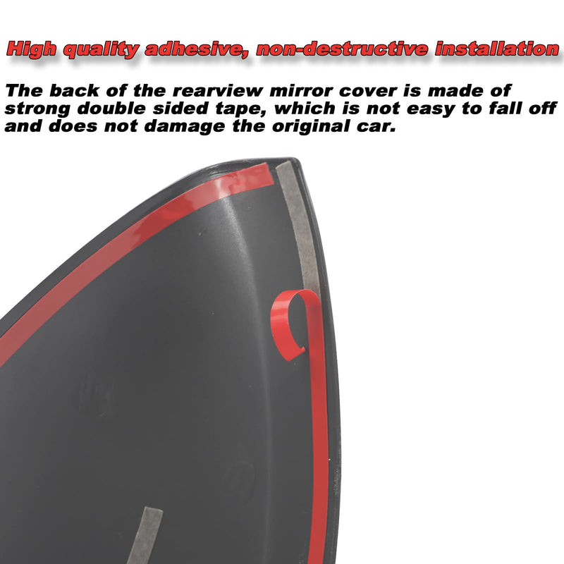 Black Rear View Side Mirror Cover Cap Trim Compatible with Nissan Sentra 2020 2021 2022 2023 Fit for Nissan Altima 2019-2023 Exterior Accessories (Black Rearview Mirror Cover) Black Rearview Mirror Cover