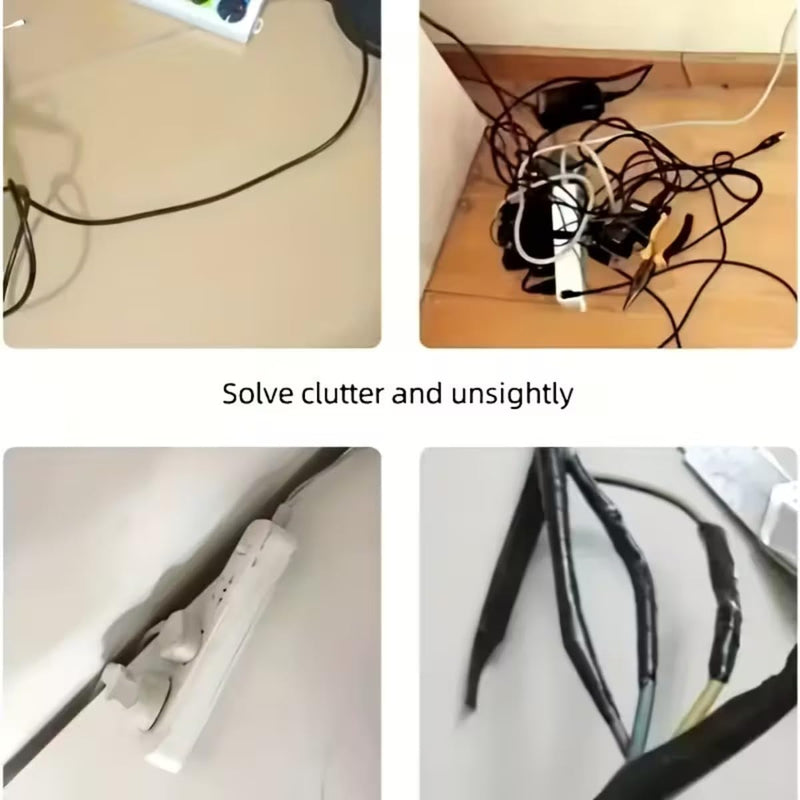 Self-Adhesive Cable Protector, 78.74/39.37 Inch Invisible Wire Guard, Anti-Step Soft Cable Sleeve, Designed for Cables on Wall and Floor Cable Channels (39.37 Inch) 39.37 Inch