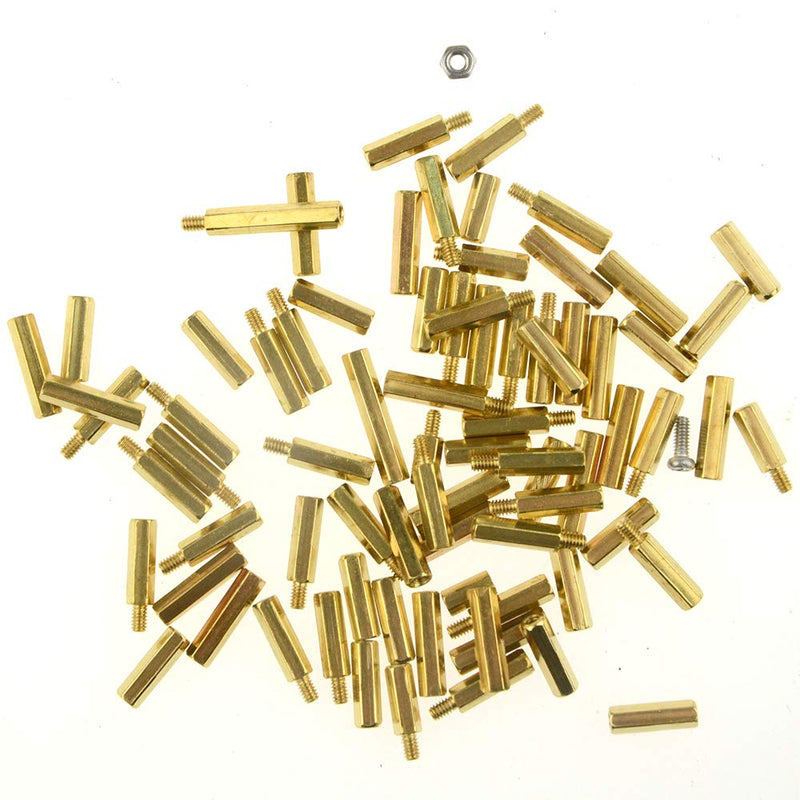 600pcs M2 Brass & Stainless Steel Standoffs, Screws & Nuts Assortment Kit for Electronics Projects