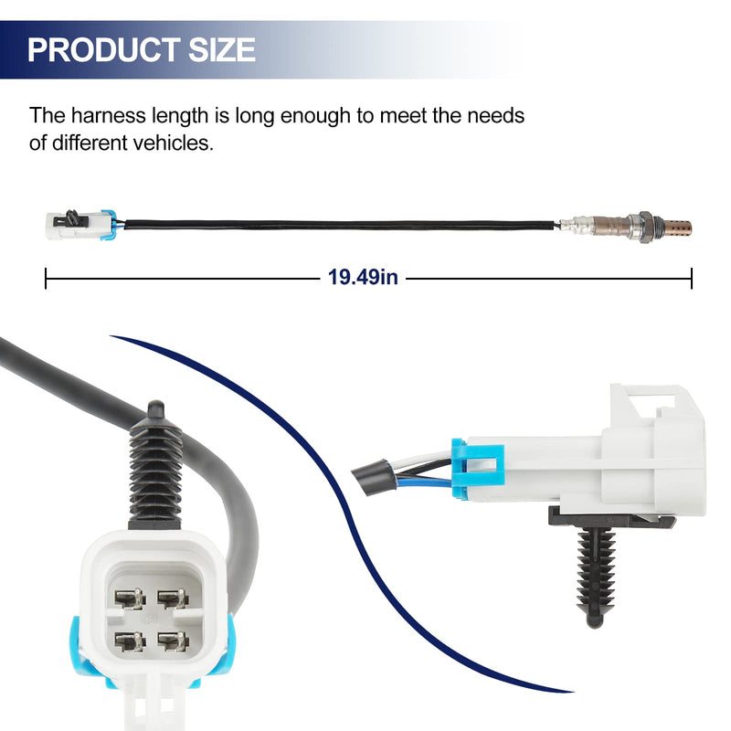 O2 Oxygen Sensor 234-4668 Upstream Downstream - Replacement for Chevy Avalanche Cobalt Equinox HHR Impala Malibu Silverado 1500 2500 HD 3500 HD Suburban Tahoe GMC Sierra 1500 Yukon 5.3L 2PCS
