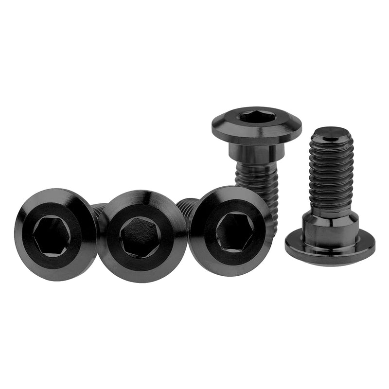  [AUSTRALIA] - Titanium Ti Motorcycle Rear Brake Rotor Bolt Screw M8 x 20mm for YAMAHA Pack of 5 (Black) Black