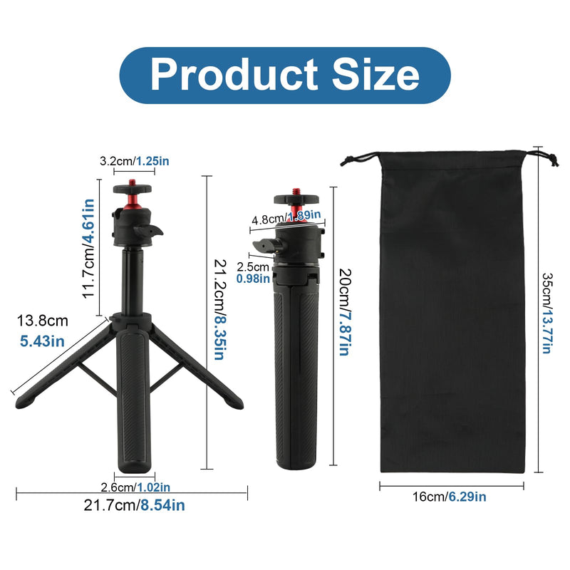 Starlink Mini Tripod Mount Kit , 360° Tilt & Height Adjustable Portable Starlink Mini Stand with Storage Bag and Aluminum Adapter, Heavy Duty Metal Satellites Holder for Outdoor Camping, RV Travel