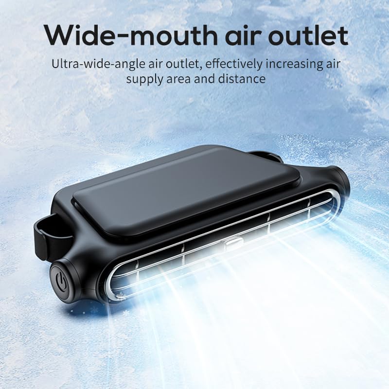 Car Seat Fan for Car Headrest, USB Cooling Fan, 3-Speed, Black | 3000mAh battery car fan with adjustable airflow for backseat kids, drivers, SUVs, vans and RVs.