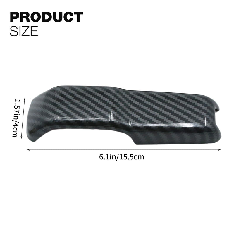UOIENRT 2Pcs JL Engine Hood Hinge Cover, ABS Decoration Cover Stickers, Carbon Decoration Trim Cover Exterior Accessories Replacement for Jeep Wrangler Gladiator 2018-2024 Black