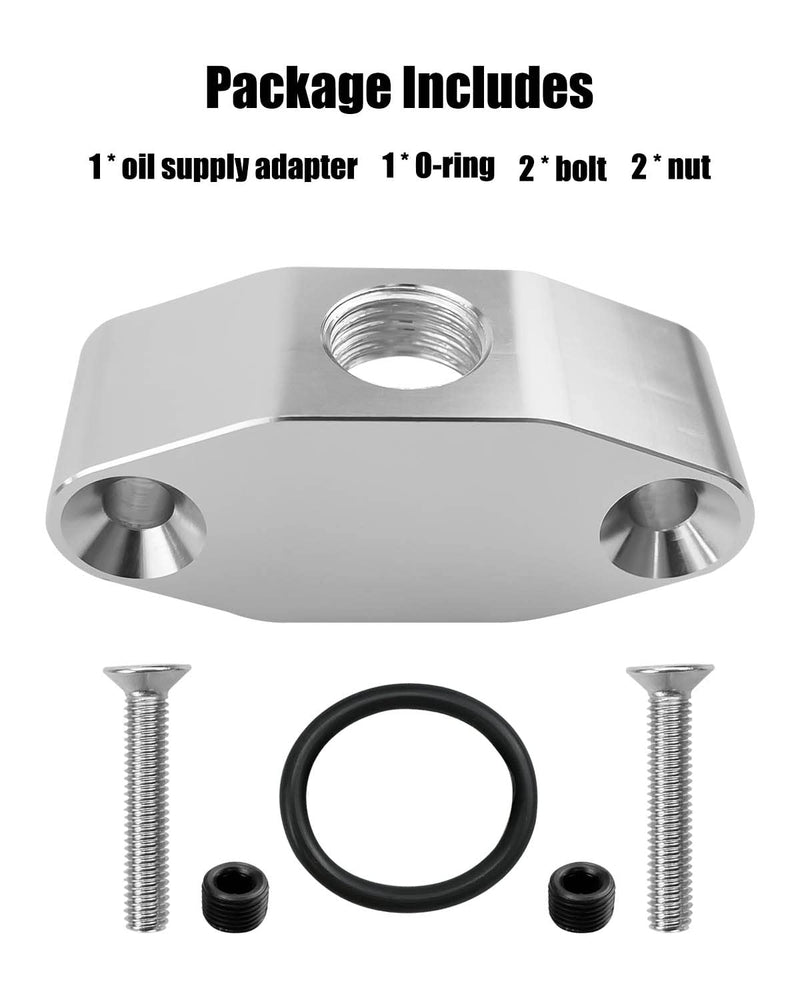 LS Oil Pressure Sensor Relocation Adapter w/Dual 1/8" NPT LS Oil Port Outlets - M16-1.5 Oil Pressure Sending Unit Compatible with LS Truck G8 and LS3 Camaro Oil Pans