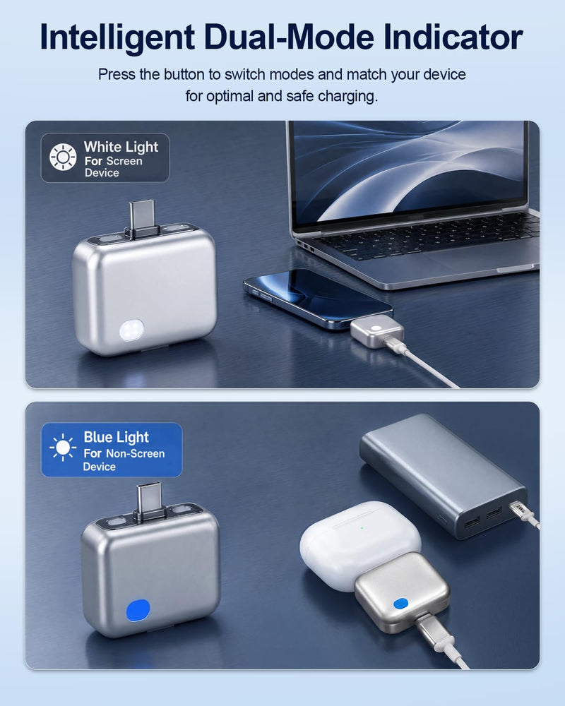 140W AI Auto Cut Power Physical Disconnect Charger Protector with 4.9FT Cable 240W, Smart Auto Stop Charging Adapter for USB-C Phones Laptops Tablets, Overcharge Prevention for Overnight Charging