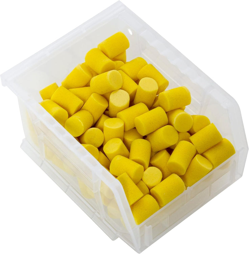 Akro-Mils 30210 AkroBins Plastic Storage Bins, Space-Saving Stackable Bins for Garage, Pantry, Craft Organization, 5" x 4" x 3", Clear, 6-Pack 6 Pack