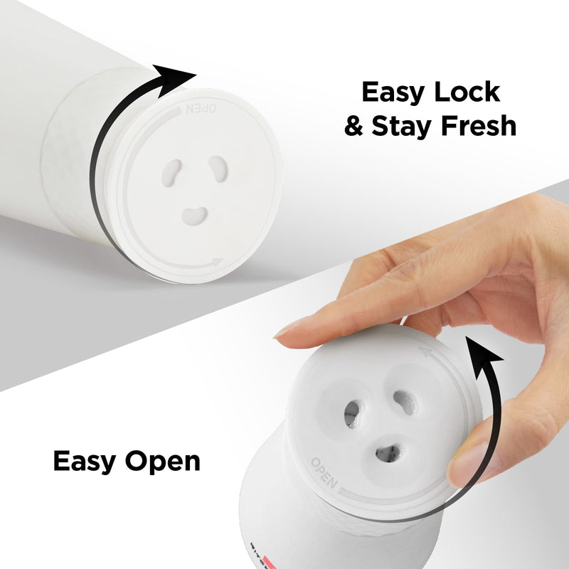 Kitchen Mama FlipTastic Rechargeable Salt and Pepper Grinder – Gravity Electric Grinder, Pepper Mill, Adjustable Coarseness, One-Hand Operation, Large Capacity, Refillable Kitchen Gadgets (White) White Standard
