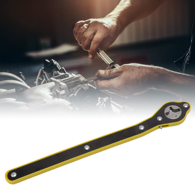 Car Jack Wrench, 360° Swivel Labor-Saving Jack Ratchet Wrench with 34cm Long Handle, Scissor Jack Lift for Wheel Tire Removal Repair