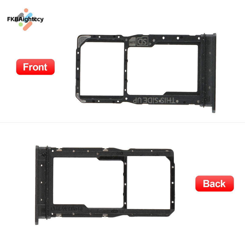 2PCS Sim Card Tray for Motorola Moto G 5G 2025 SD Card Tray for Moto G 5G 2025 XT2513V XT2513-1 XT2513-2 Slot Holder Replacement with Open Eject Pin（Black）