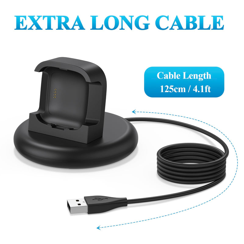 Meliya Charger for Fitbit Versa 2 ONLY, Anti-Slip Charging Stand Dock Station Replacement USB Cable Accessories Cradle Base Holder for Fitbit Versa 2 Smartwatch (Not for Versa/Versa Lite)