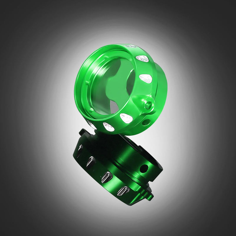 KLR 650 Motorcycle Perspective Oil Filter Cover Cap CNC Aluminum Compatible With KLR650 1987-2025 Green 3D Carving 131 green