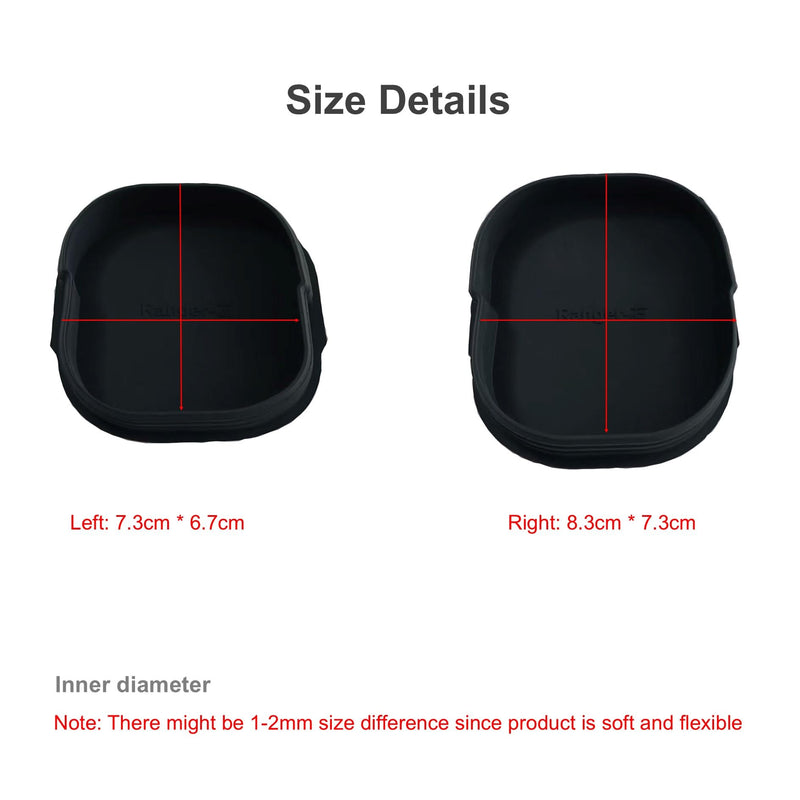 Silicone Car Frame Tube Hole Plugs Compatible with Ford Ranger 2023 2024 2025, Rear Wheel Well Cover, Frame Holes Cap, Frame Cover for Tubes, Truck Accessories