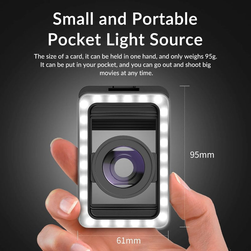 MIAO LAB 15X Phone Macro Lens with LED Fill Light, 15X Macro Lens + 17mm Thread Lens Adapter for iPhone 15/15Pro/15Pro Max, Samsung, Android Phone (Fits for Almost Phone)