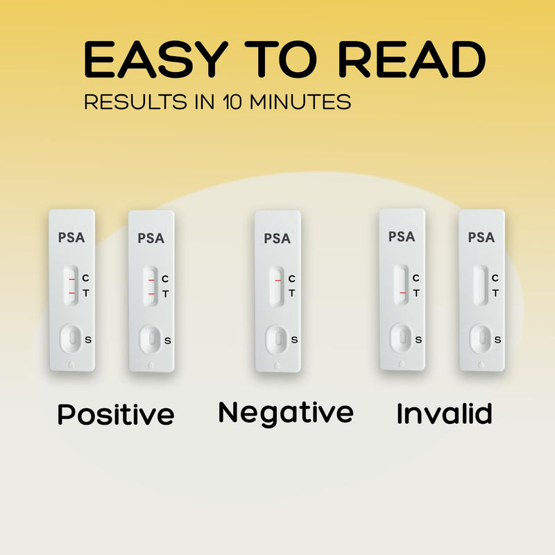 PSA Test Kit at Home PSA Health|PSA Rapid Test Kit for Men|Home PSA Test in 10 Minutes. Easy to Read, Accurate and Quick Results|Includes All Test Components