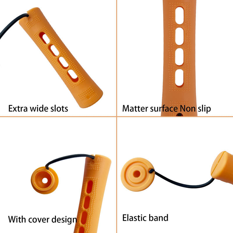 Perm Rods Hair Rollers Large Long Short Hair Styling Tool Hair Curlers for Natural Hair Dark Orange Color