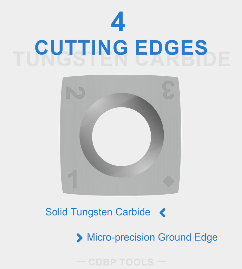 15mm Square with 4" Radius Carbide Inserts Cutters 15×15×2.5mm-R100 Replacement for Woodworking Fits Helical Spiral Cutterheads or Planers Cutterblocks, 10 PCS 15x2.5mm-4" Radius