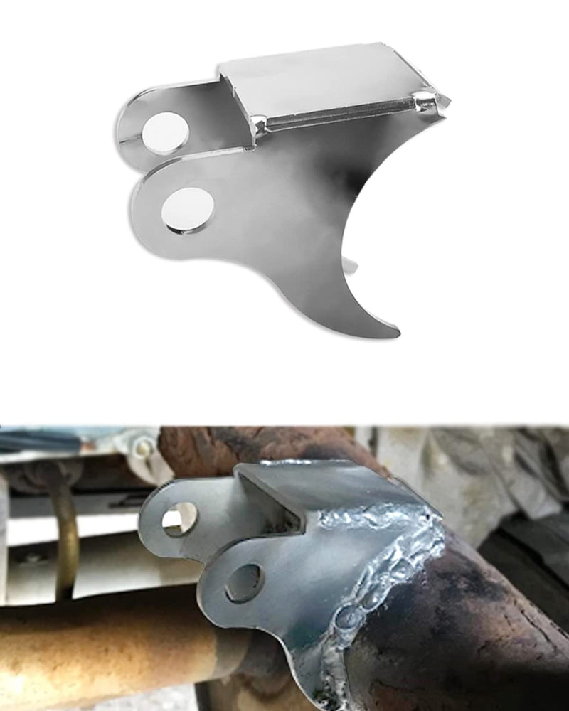Rear Shock Mount Factory Bent Fits for GMC Sierra Chevy Silverado 1999-2006 Rust Prevention Upper Shock Mounting Bracket with Round Tube X-members