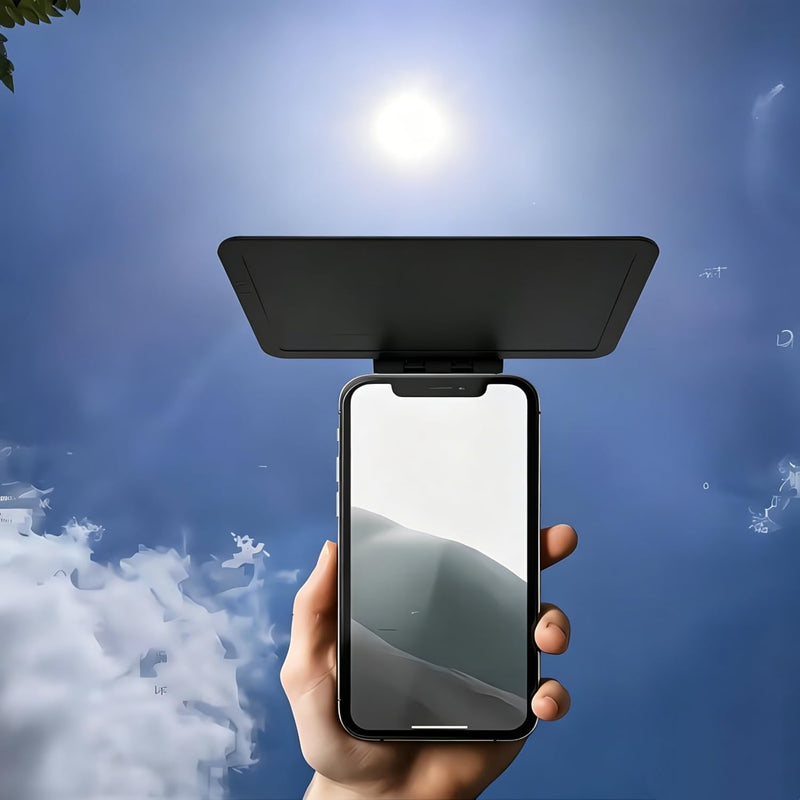 1Pc Universal Car Phone Sunshade Cover - Anti-Glare Anti-Reflection Adjustable Clip-On Shade for All Smartphones, Blocks Sun Glare for Clear Navigation View